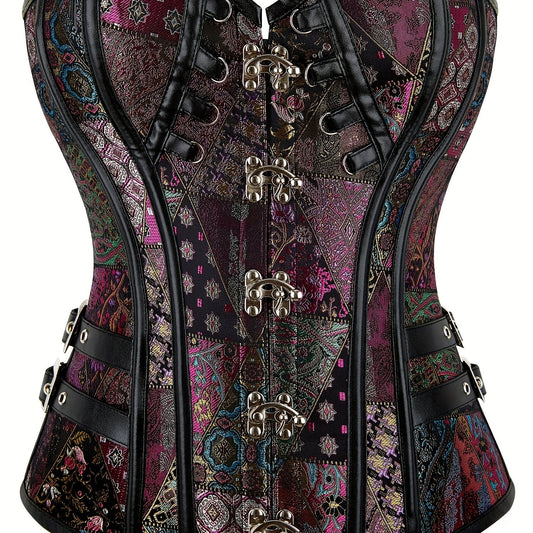 Gothic Corset Bustier Lace Up Body Shaper Women's Lingerie