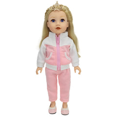 Doll Outfit Set 43 Doll Clothing Two Piece Set Pink