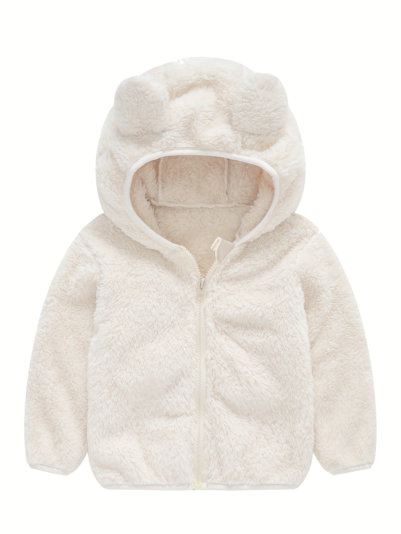 Toddler Fleece Jacket Baby Boys Girls Hooded Outwear Fall Winter Clothing