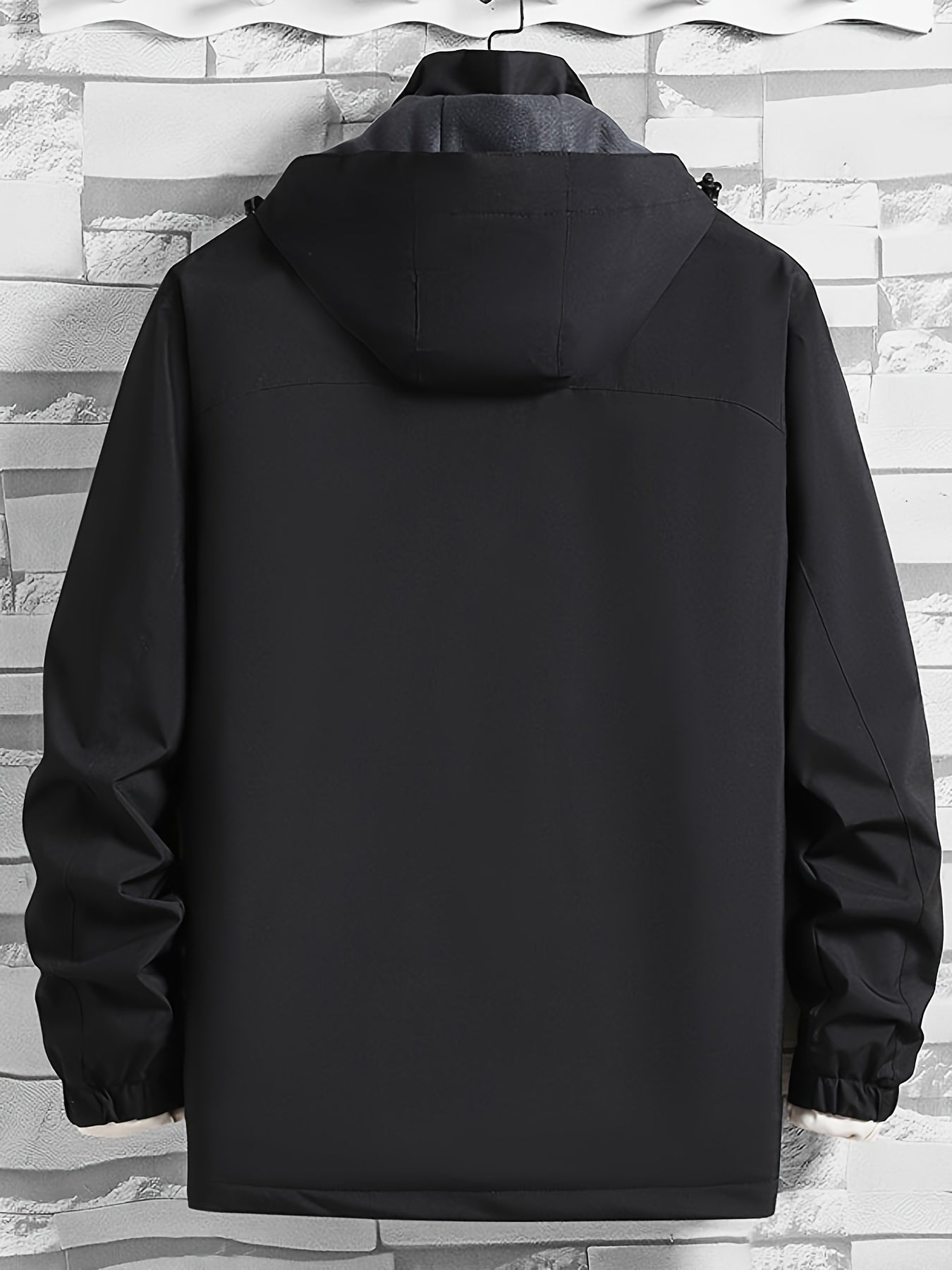 Men's Casual Hooded Lightweight Windbreaker Jacket Coat for Spring