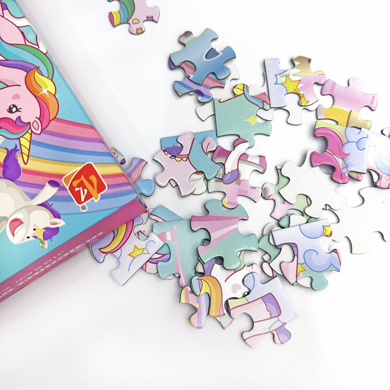 54pcs Unicorn Jigsaw Puzzle Ages 3 Develops Hand Eye Coordination