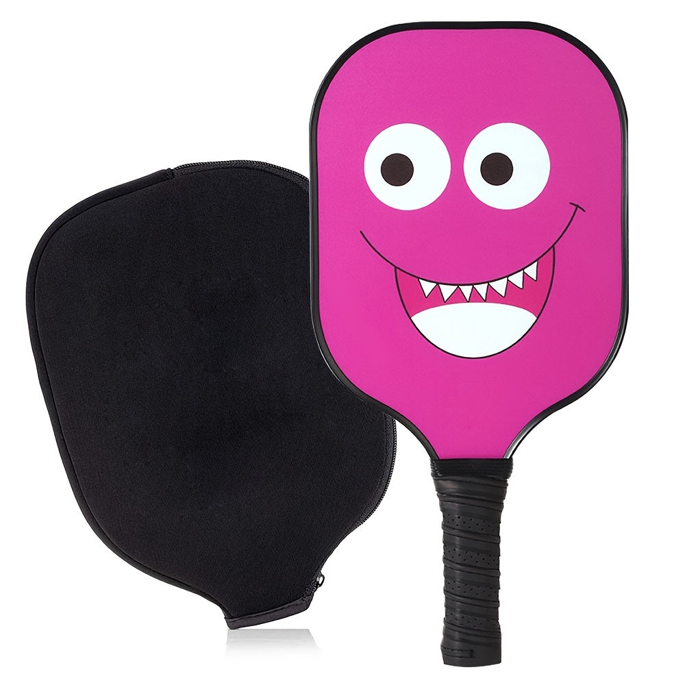 Smiling Face Pickleball Racket Carbon Fiber Set