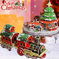 3pcs 3D Model Puzzle Large-scale Real Building Christmas Gift