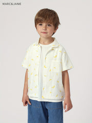 MARC&JANIE Boy's Cotton Fruits Dogs Graphic Printed Shirt