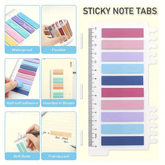 1600 Morandi Transparent Sticky Notes