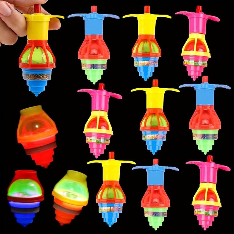 2pcs LED Flash Spinning Toys Glow Spinning Top Party Supplies