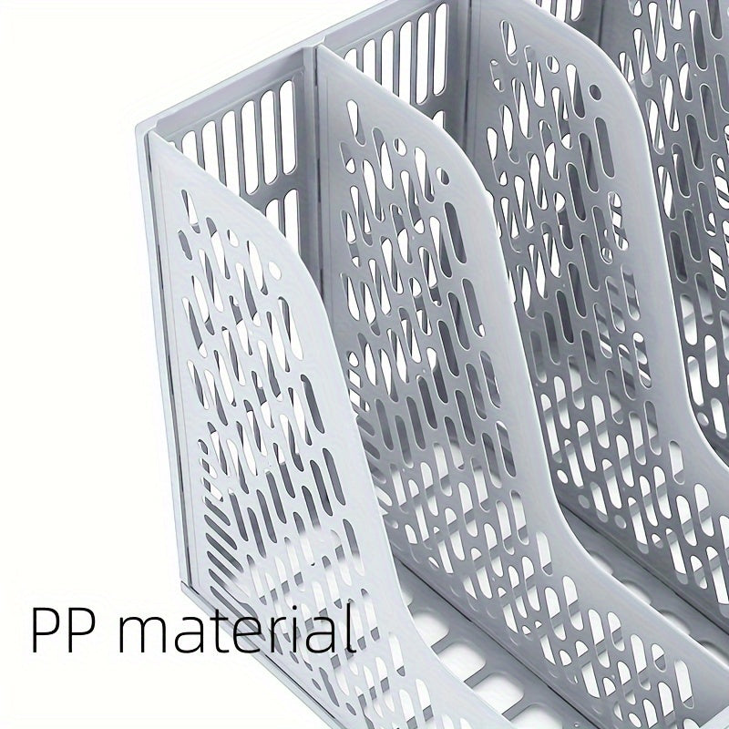 12pcs File Holder Desktop File Storage Holder with Pen Holder