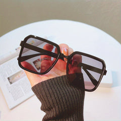 Large Square Sunglasses for Women Men Casual Gradient Anti Glare Glasses