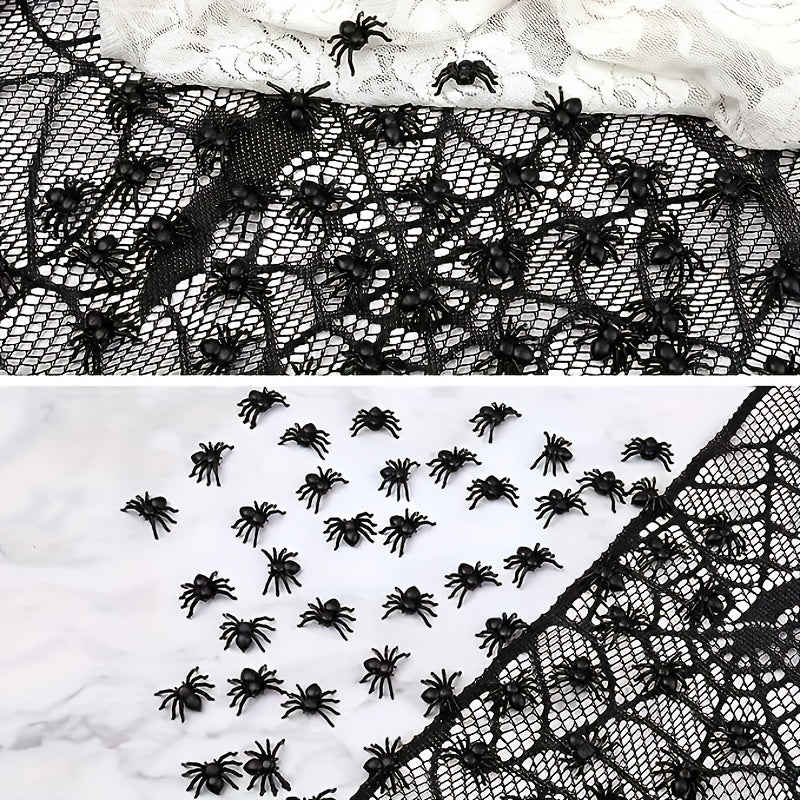 20-50 Pack Realistic Plastic Spiders for Halloween Parties and Prank Fun