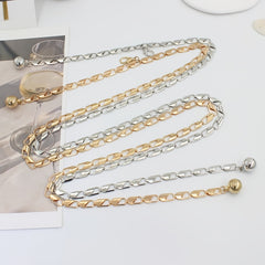 Metal Waist Chain Women's Belly Chain Thin Body Chain