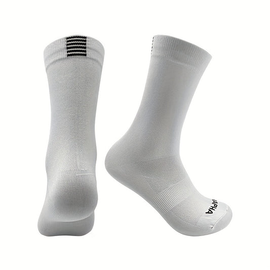 Unisex Mid Calf Sports Socks For Cycling