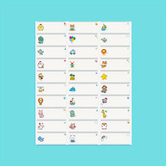 Transparent Custom Name Sticker Waterproof Office School Label