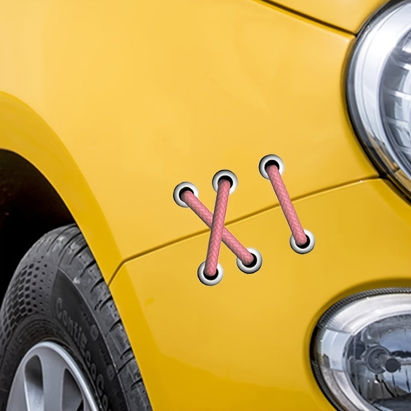 Creative 3D Patch Binding Strap Car Sticker
