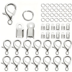 80Pcs Alloy Lobster Clasp Jump Rings Set for DIY Jewelry