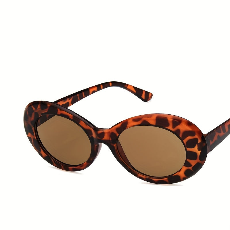 Round Frame Sunglasses Vintage Wrap Around Glasses UV Blocking