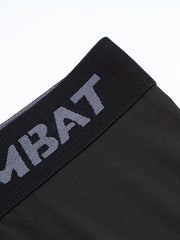 Men's Letter Print Waist Cycling Compression Shorts