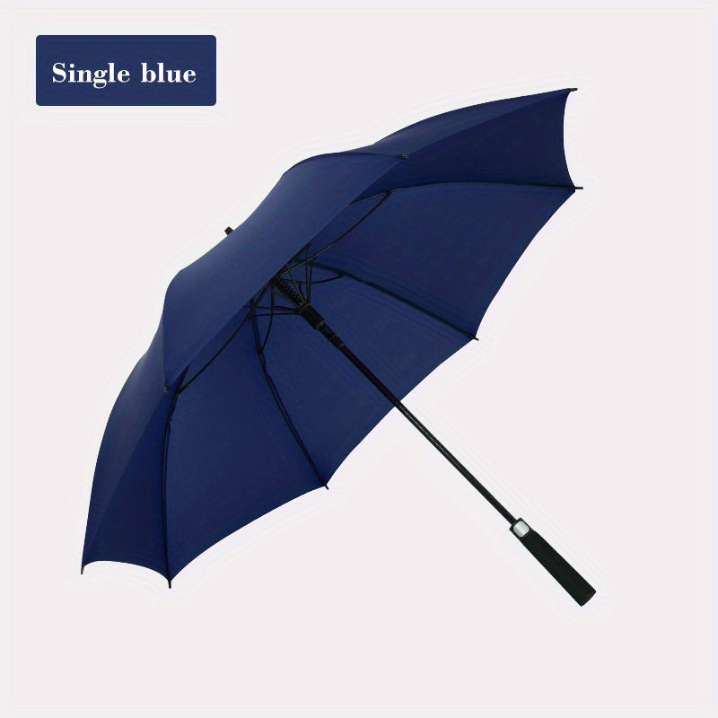 Large Automatic Double Layer Umbrella Straight Handle Waterproof Windproof