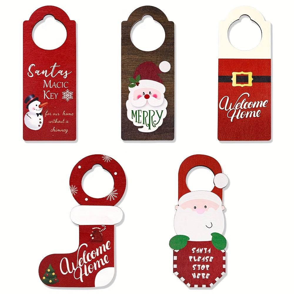 Christmas Decoration Thumb Door Hanging Snowman Christmas Stocking Pendant