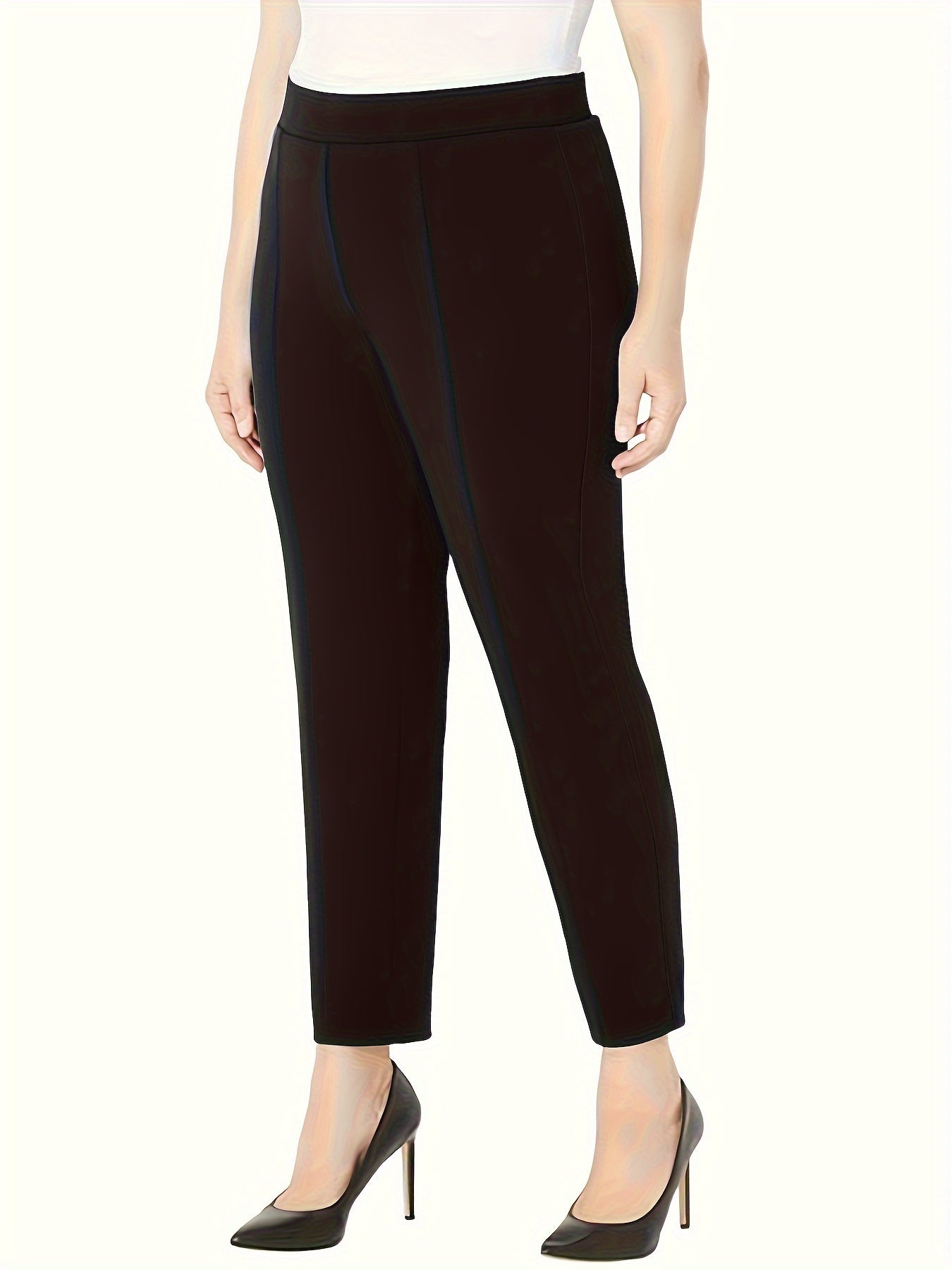  Elastic High Rise Trousers