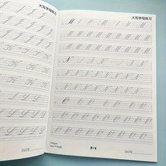Handwriting Practice Workbook for Adults, Calligraphy Typography Skills