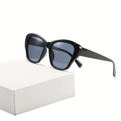 Ombre Lens Sunglasses Vintage Cat Eye Wrap Around Eyewear UV Blocking