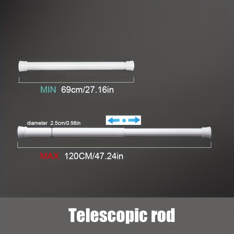 Telescopic Rod Strong Load-bearing Rob For Shower Curtain Clothes Drying