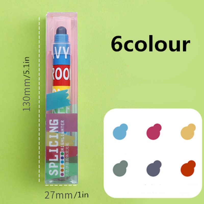 2 Sets Fluorescent Highlighter Pens 12 Set Solid Colors Card Books