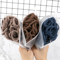 50pcs Solid Hairbands Elastic Hairbands Hair Accessories Bulk Hair Ties