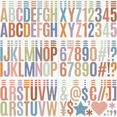 6pcs 2.5 inch Letter Stickers Self-adhesive Waterproof Bulletin Board