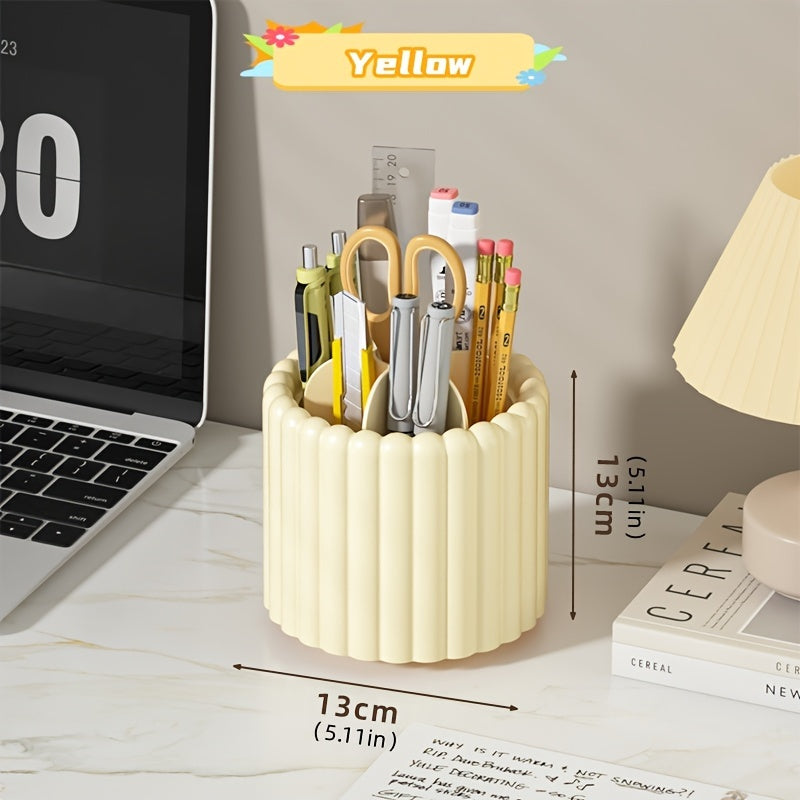 Desktop Rotating Storage Pen Holder Lipstick Makeup Brush Storage Box