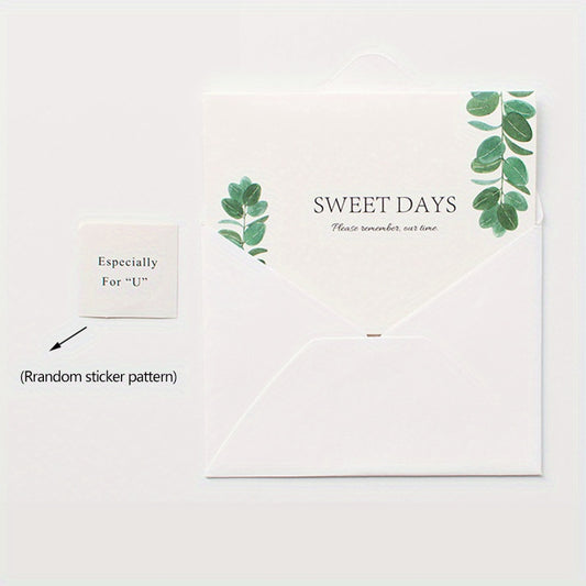 1pc Baby Birthday Blessing Thank You Postcard Handwritten