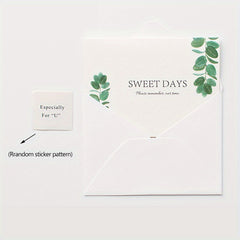 1pc Baby Birthday Blessing Thank You Postcard Handwritten