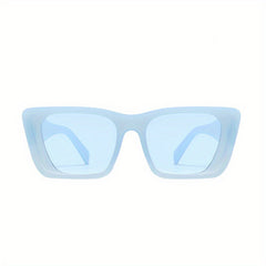 Y2K Jelly Square Sunglasses UV400 Beach Party Shades
