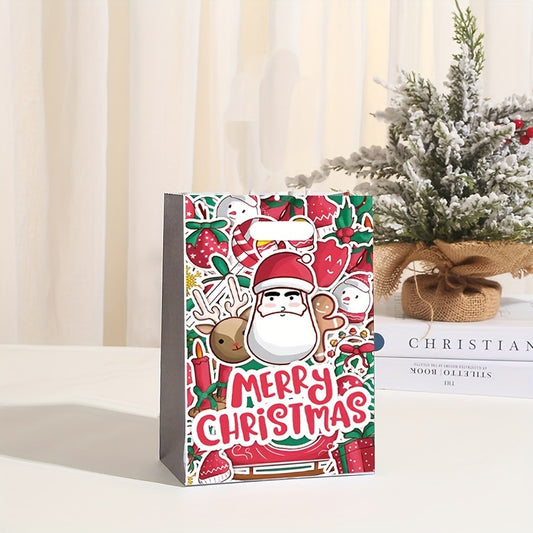 10pcs Christmas Gift Bags Cartoon Pearl Film Halloween Christmas Eve