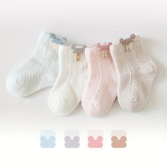 Baby Cotton Summer Crew Socks for 0-3 Years Old