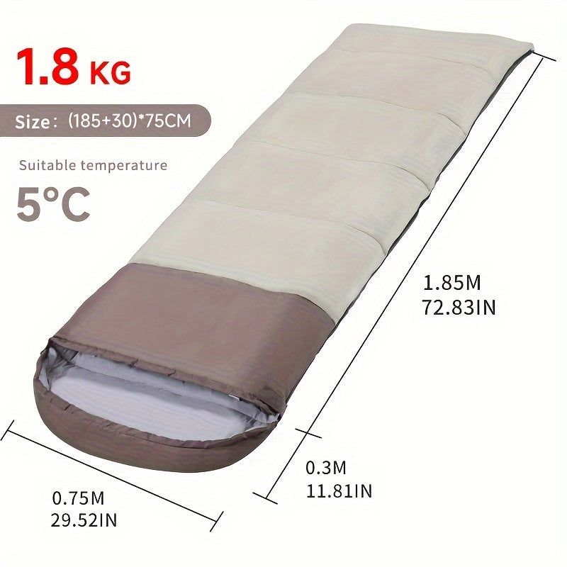 Portable Envelope Style Sleeping Bag with Hat