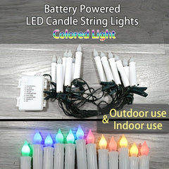 12 LEDs Christmas Candle Lights Outdoor Decorative Candle Lamps