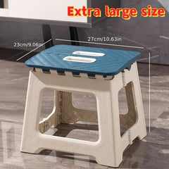 Portable Plastic Folding Stool for Indoor/Outdoor Use