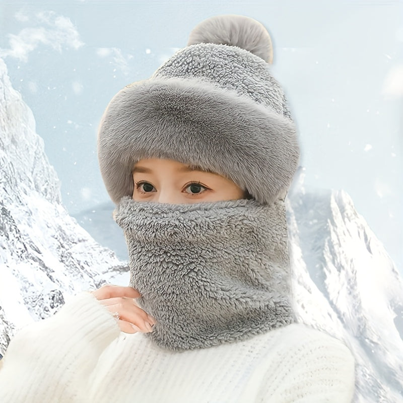 Winter Hat Bib Mask Motor Riding Ear Protection Windproof Cap