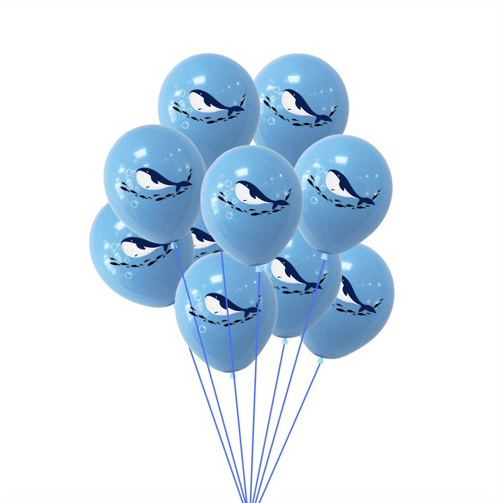 10pcs Whale Decoration Balloons for Ocean Party