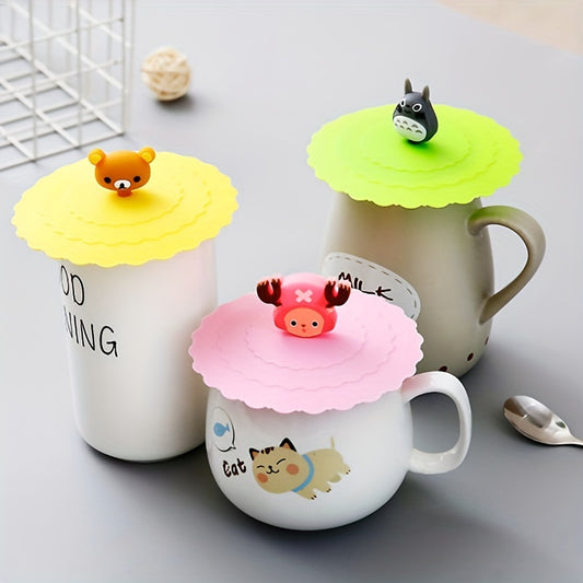 Cartoon Silicone Cup Cover Sealing Leak-proof Water Cup Cover