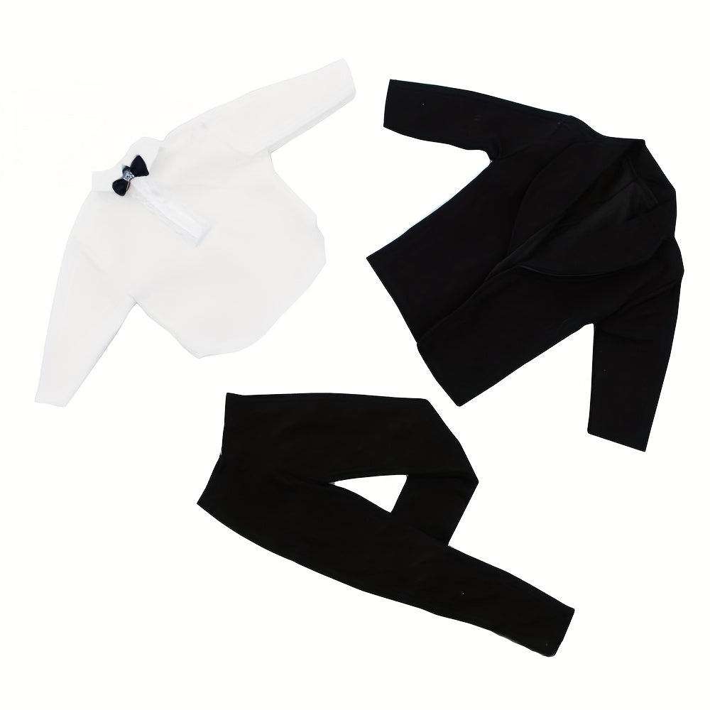 Formal Wedding Suit for 11 8 Inch Dolls with Jacket Coat Shirt Trousers