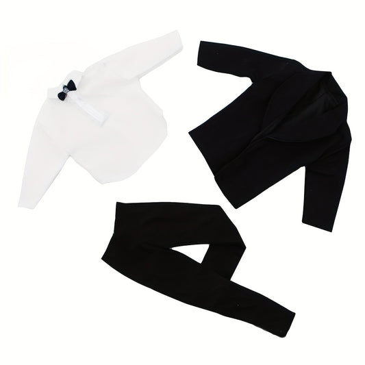 Formal Wedding Suit for 11 8 Inch Dolls with Jacket Coat Shirt Trousers