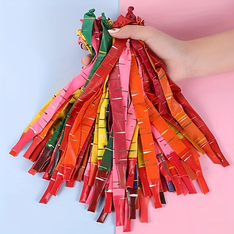 Rocket Balloon Long Strip Latex Toy Flying Weather Ball Decoration