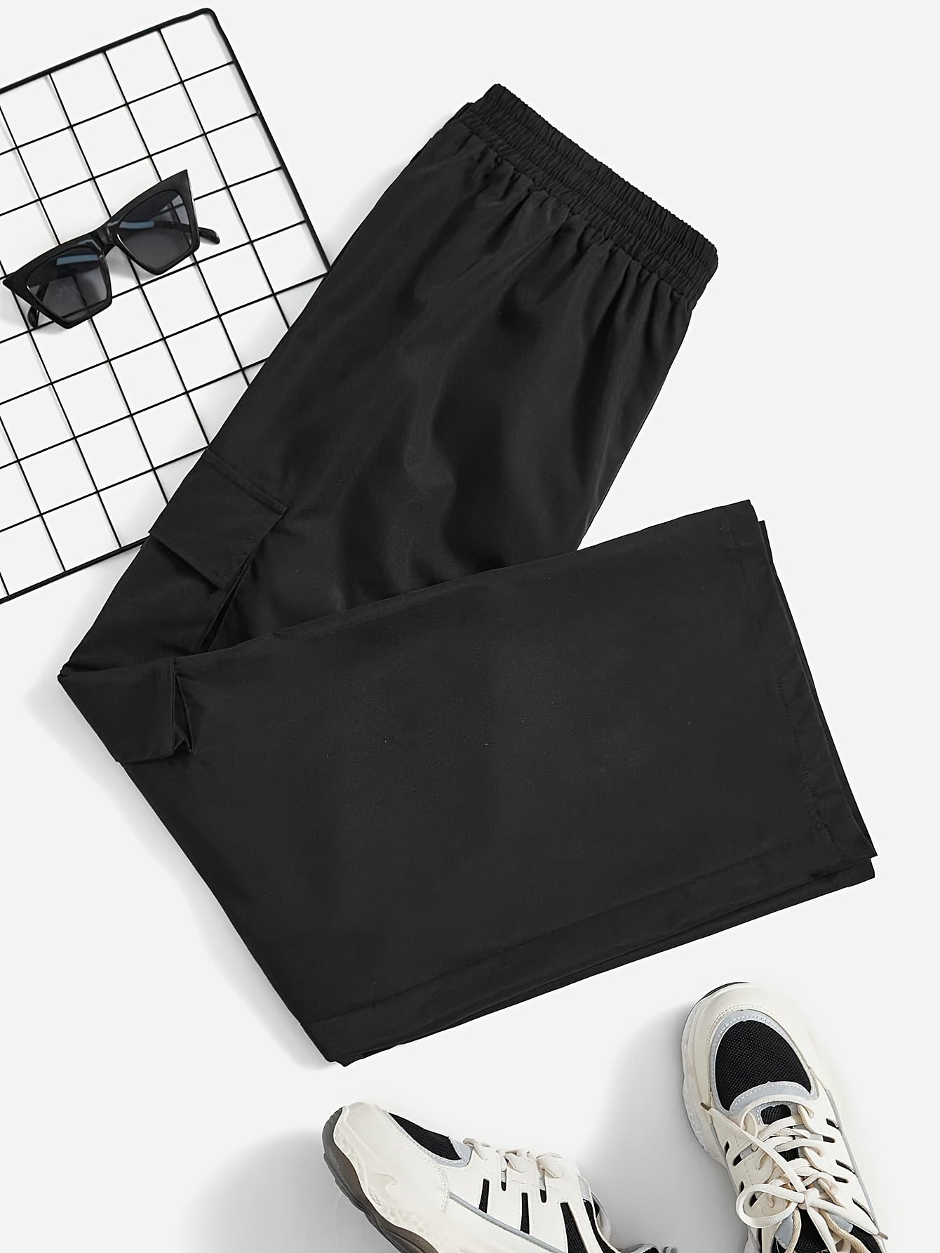  Wide Leg Cargo Trousers With Pockets