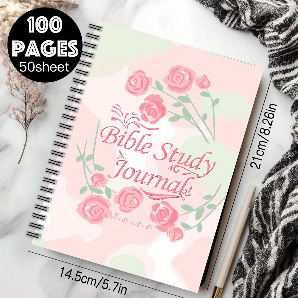 Bible Themed Spiral Coil Notebook Christian Notebook for Women