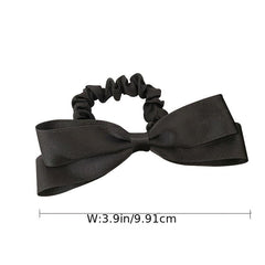 Solid Bow Headband French Retro Hair Rope Hair Accessories