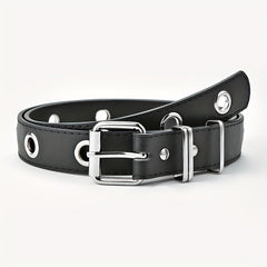 PU Leather Metal Buckle Belt Punk Hip Hop Chain Belt