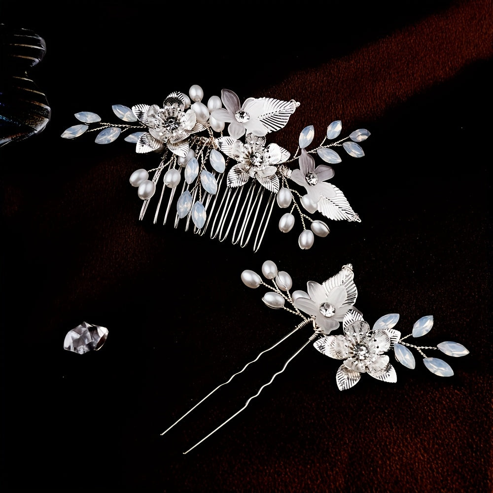 Vintage Style Hair Clips with Bow for Weddings