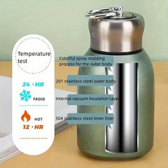 Portable Mini Insulated Water Bottle 300ml Leakproof Stainless Steel